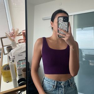 Aritzia Contour Purple Tank